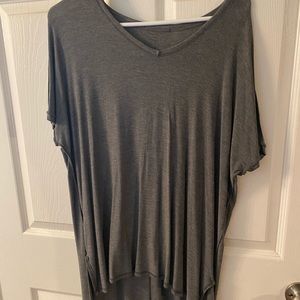 Grey long back top